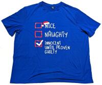 New Size 4XL Men's "Innocent Until Proven Guilty" Christmas T-Shirt