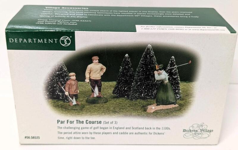 Department 56 DICKENS' VILLAGE "Par For The Course" 3pc Figure Set