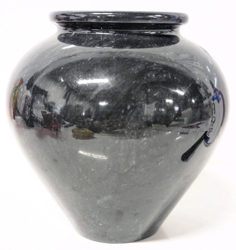 Super Heavy Marble Stone Vase, 6" Tall, No Cracks, Rough Spot Near Base, Possible Repair (Feels Slightly Raised)