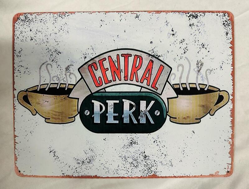 Central Perk (Friends) Metal Sign, 16&rdquo; x 12&rdquo;