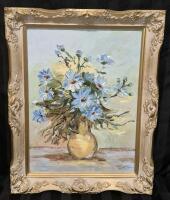 Vintage Framed Painting on Board Signed June Graham 15" by 19"