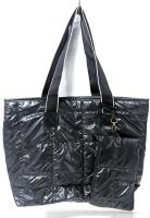 New Puffer-Style Tote Bag With Matching Pouch, Tote 18" &times; 14" (Excluding Handles) - Zipoer Closure For Both