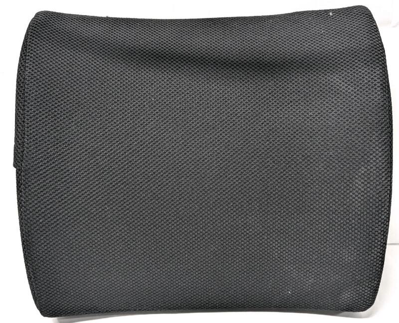 As-New Memory Foam Seat Chair Lumbar Back Support Cushion, 13" &times; 4.85" &times; 12" Tall