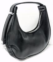 New Small Crescent Purse / Evening Nag With Extendable Handle Strap, 8" &times; 2.5" &times; 9" (Unextended)