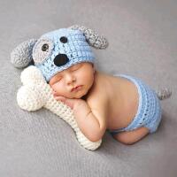 New 3pc !Adorable! Newborn Baby Crochet Puppy Photo Prop Set