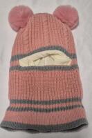 New Kids Balaclava Style Hat with 2 Pom Pom's