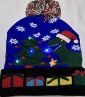New Adult Knitted Beanie Light Up Winter Holiday Toque - 3 Modes