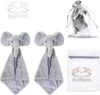 2 New Baby Elephant Lovey/Security Blanket for Babies/Toddlers