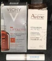 [See Desc] Seamless Remover by Duo 5g, Vichy Labs. 16% Pure Vit C Brightening Serum 20mL & Avene Hyaluron Activ B3 Serum 30mL