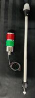 2 Boating Lights, Includes LED Red/Green Warning Light Model D and Stern Anchor Light (23&rdquo; Long)