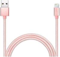 New 2 Meter-Long (78") USB to Lighning Charging Cable in Rose Gold