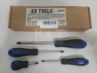 AB TOOLS LSR58 4pc. Phillips Screwdriver Set NEW