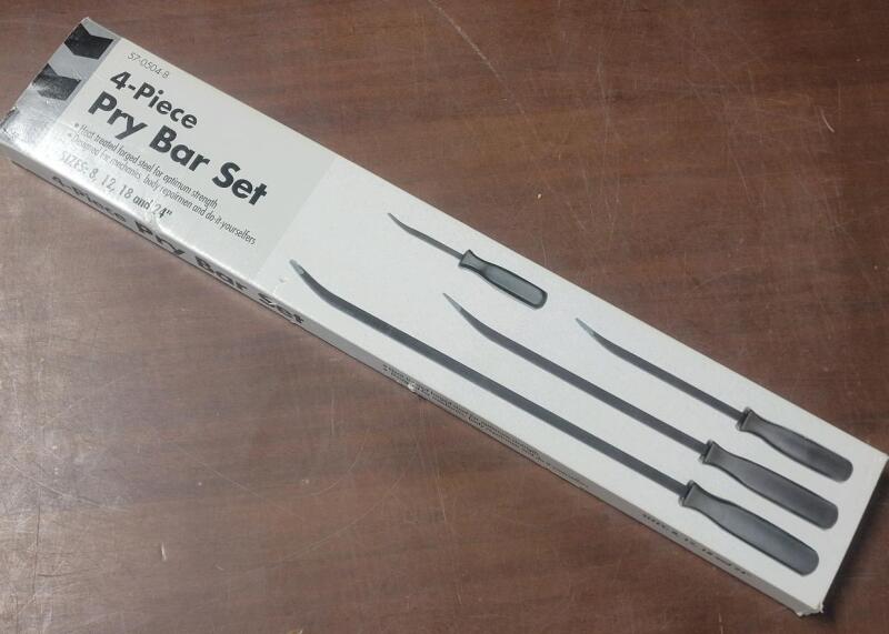 New - 4-Piece Pry Bar Set - 8" , 12" , 18" & 24" .