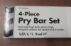 New - 4-Piece Pry Bar Set - 8" , 12" , 18" & 24" . - 2