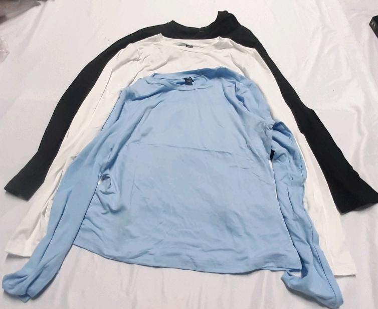 3 New Women's Sz. XL Solid Color Long Sleeve Shirts