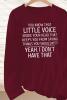 New Women&rsquo;s XXL Casual Long Sleeve T-Shirt Crew Neck, 100% Polyester Regular Length Machine Washable Stock photos added &lsquo;&rsquo; You Know That Little Voice Inside Your Head&hellip;&rsquo;&rsquo; - 3