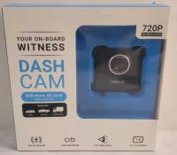 Pilot 720p Vehicle Dash Cam w/8GB Micro SD Card .