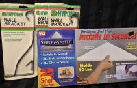 3 NEW Hyponex Plant Wall Brackets 10" & As New Shelf Master Corner Shelf