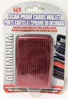 New Scan-Proof Hard Shell Credit Wallet, RFID Blocking, 7 Accordion Fan Pockets, Grooved Non-Slip Case, Open/Close Clasp
