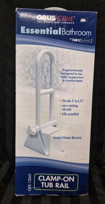NEW Obusforme Clamp-On Tub Rail - Fits Tubs 3 to 6.75" - OFE-12041