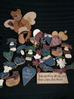 Wooden Cute Signs for Home Decor + Storage Tote