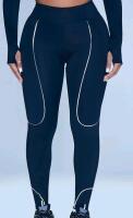 New - Women's Sz. Medium Nova Sport Resistance Reflective Elevate Active Legging - Black