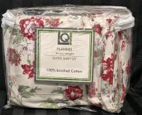 New Living Quarters sz Queen Sheet Set Flannel 100% Brushed Cotton