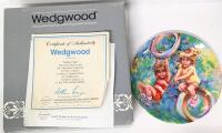 Vintage 1986 WEDGWOOD Numbered Limited Edition 8" Collectable Plate "Riding High", Mary Vickers: My Memories Collection, With Original Box, COA +