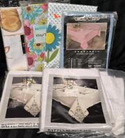 6 New Vintage & Modern Tablecloths