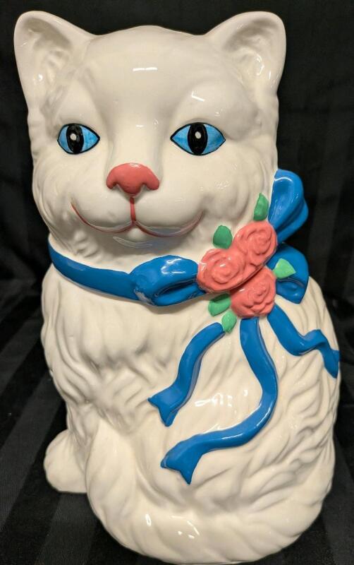 Ceramic Car Cookie Jar With Original Box. 10.5" Tall.