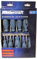 As-New Mastercraft 10pc Screwdriver Set, 57-3544-4