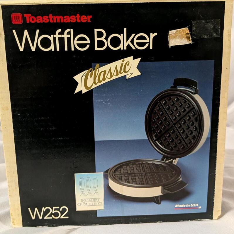 Vintage New Sealed in Box Toastmaster Waffle Baker Classic. Makes 7" Waffles.