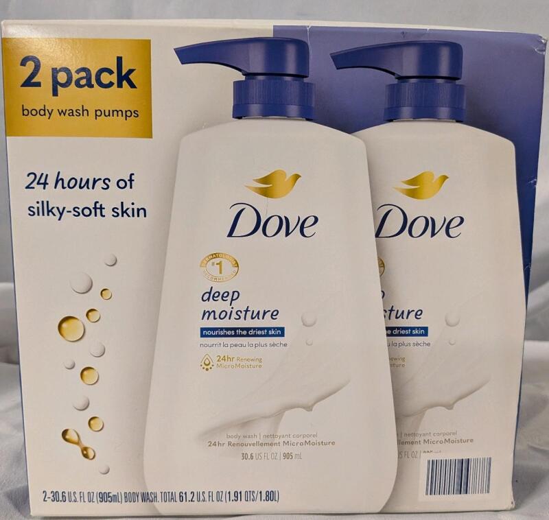 New Sealed Dove Deep Moisture 2 Pack. 2 x 905ml.