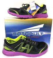 New Size 11 Women's CATAPULT Conquer 71078 Purple/Lime Running Shoes