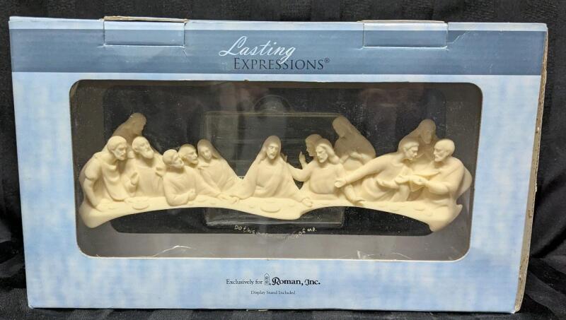 New Lasting Impressions The Last Supper Plaque With Display Stand, 10.5" &times; 2.75" Tall
