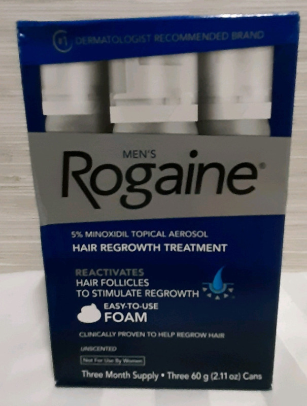 New Men's Rogaine 3x60g cans