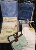 5 As New & Not New Shower Curtains & 6 New Wash Cloths & 2 New Hand Towels