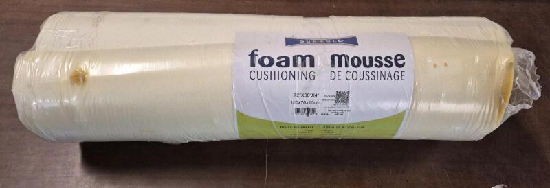 Sun Glo Foam Cushioning 72 x 30 x 4"