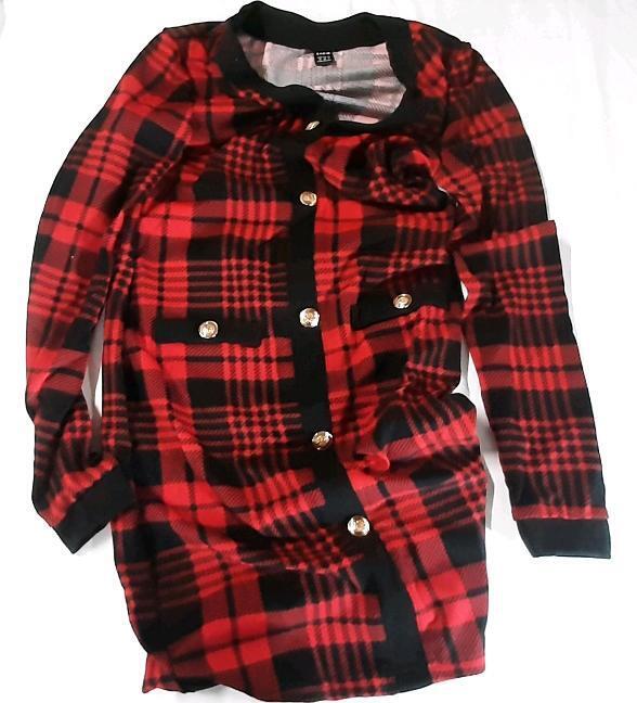 New Men's Sz. Medium Plad Button Jacket