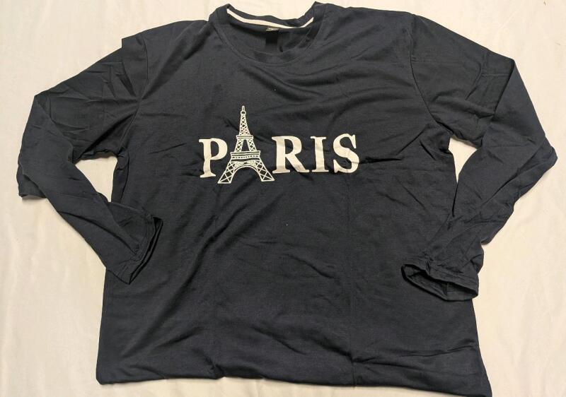 New Size XL Men's Manfinity "Paris" Long Sleeve Tee.