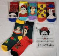 New Seven (7) Pairs Women's OS Frida Kahlo Socks .