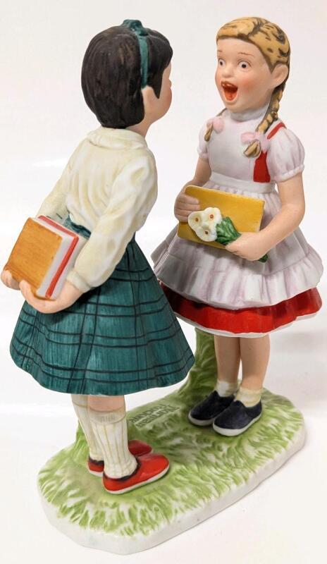 Vintage 1974 Gorham NORMAN ROCKWELL "Missing Teeth" 6" Tall Figure, No Chips or Cracks