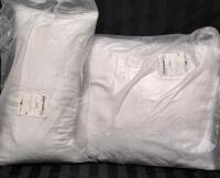 2 New Throw Pillows - 16 by 16" and 10 by 18"