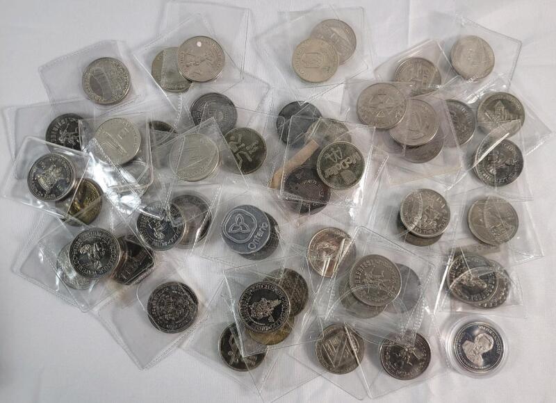 1970s & 1980s Canadian Token Coins , 51 Coins