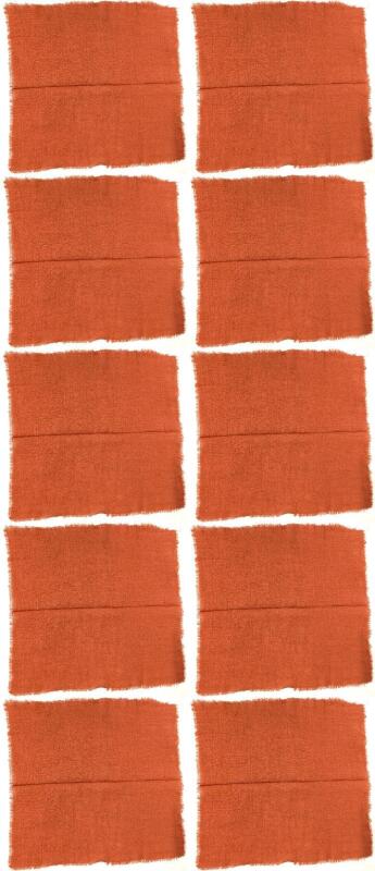 10 New Linen-Like Woven Square Dinner Napkins, 12" &times; 13" Each