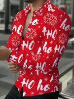 New Size Med Men's Button-Up Ho! Ho! Ho! Shirt