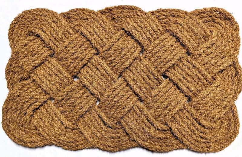 New Natural Jute Rope Woven Doormat, 18" x 30", Retails Over $70!
