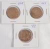 1917 & 1919 Canadian King George V Large One Cent Pennies . 1917 &times;3 & 1919 &times;6 - 2