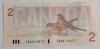 Two (2) 1973 Canadian Bank of Canada One Dollar Bank Notes & 1986 Canadian Bank of Canada Two Dollar Bank Note . All Bank Notes have been in Circulation - 5