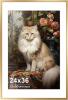 New Retail $207 24x36 Metal Poster Frame - 20x30 Aluminum Alloy Picture Frame with Mat - Tempered Glass Poster Frame - Rose Gold - Photo Frame Wall Hanging - 2
